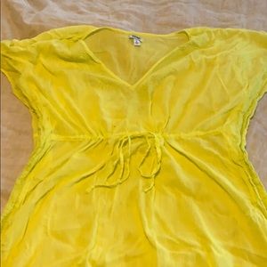 Yellow Swim Cover Up